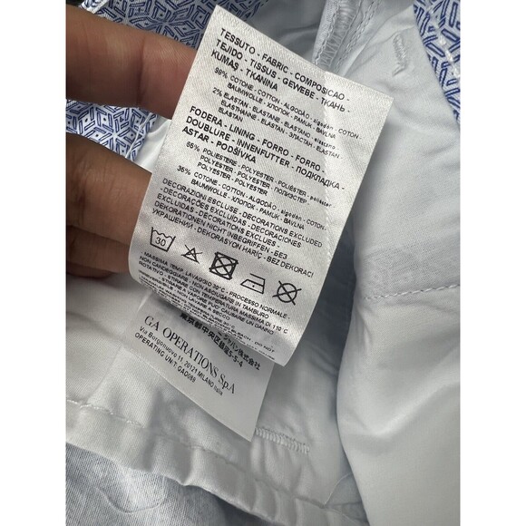 ARMANI EXCHANGE A|X Men's Chino Shorts Geometric Blue Bermuda Size 36 $100 - Picture 7 of 9